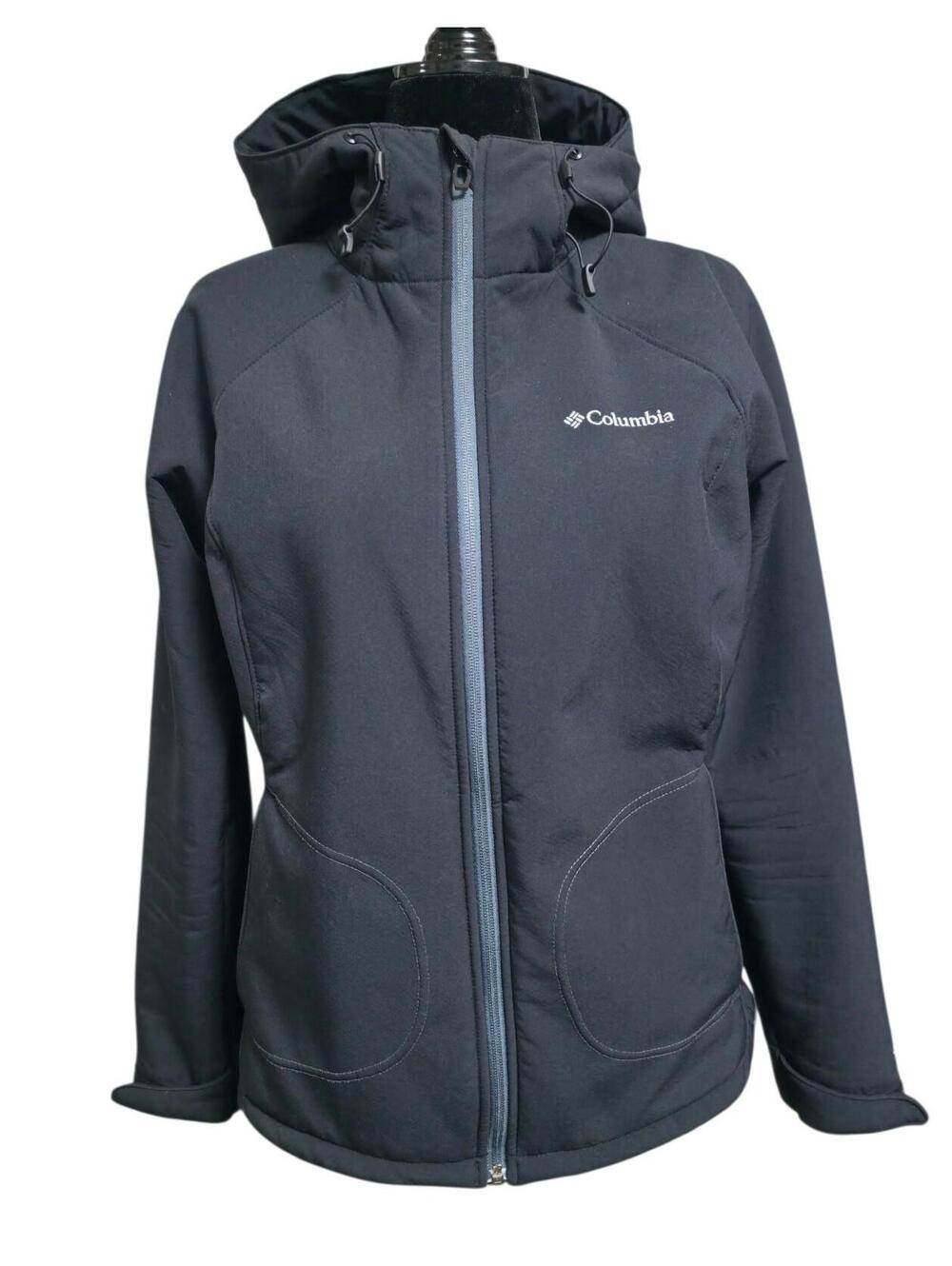 Women's L Black Columbia "Phurtec II" Softshell Jacket With Omni-Windblock Tech.
